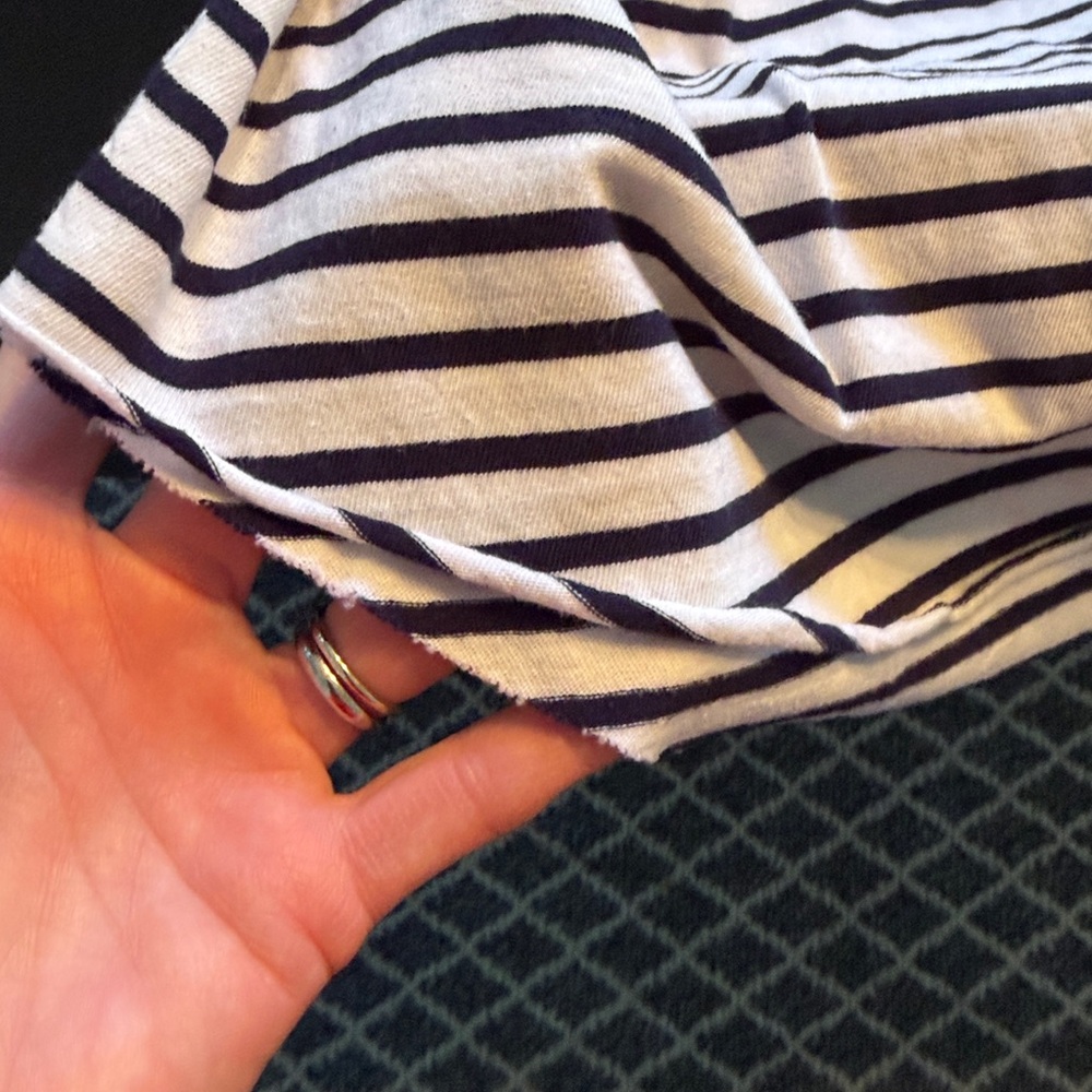 NWT Frank & Eileen Mini Cory Navy French Stripe Heritage Jersey Dress. Size S. - Picture 4 of 6